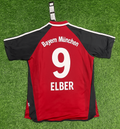2001/02 Giovane Elber Bayern Munich Red Retro Football Jersey – Back View