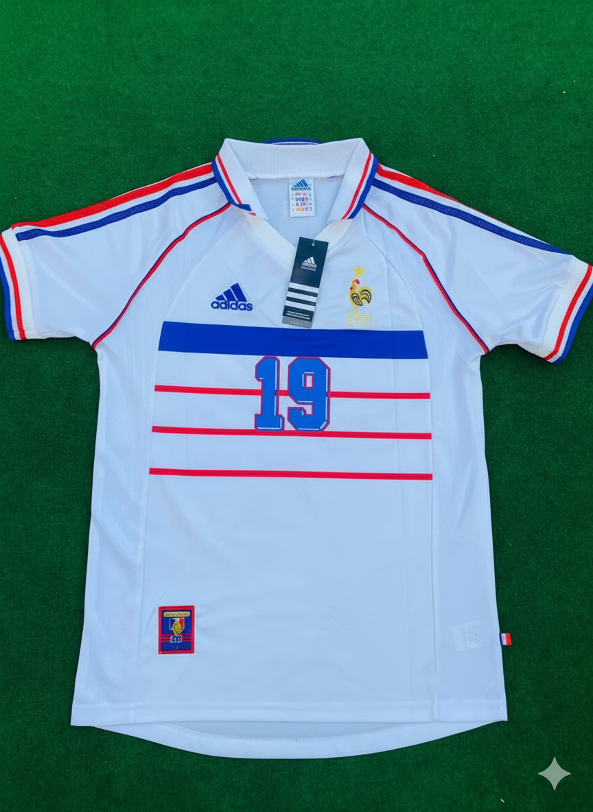 1998 France World Cup Claude Makelele Retro Football Jersey – Front View