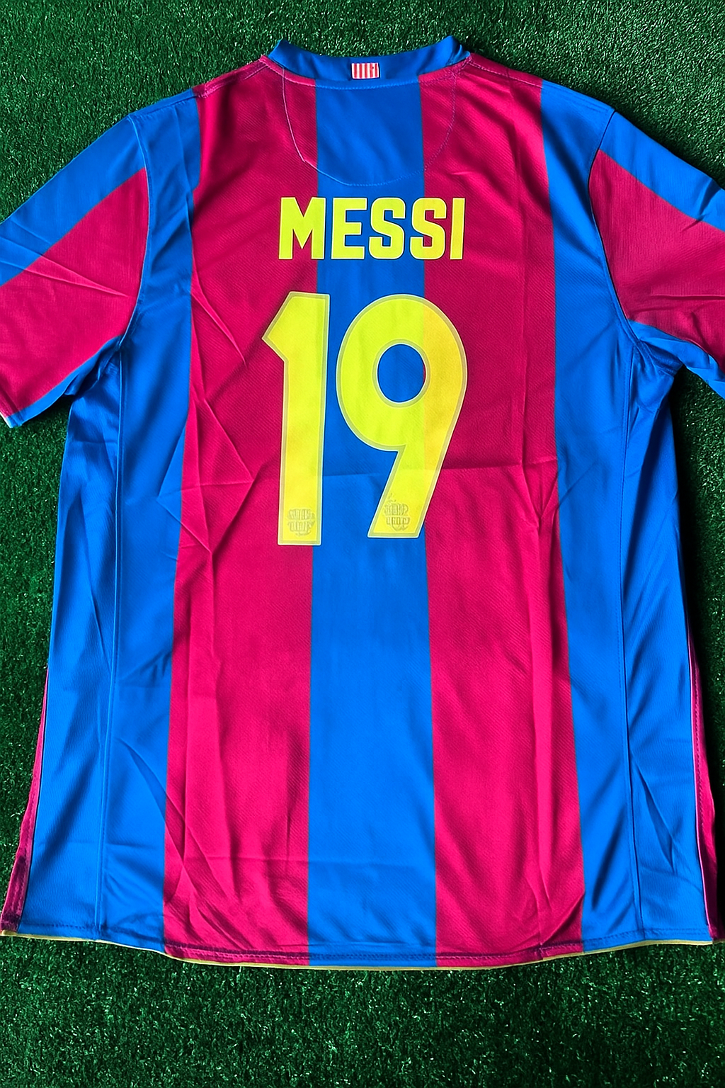 Lionel Messi Barcelona 2007 2008 Retro Jersey – Back View