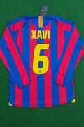 Xavi Hernandez Barcelona 2014 Retro Jersey – Back View