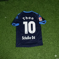 Olaf Thon Schalke 04 Retro Away Heimtrikot Rot Fußball – Back View