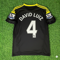 2012 David Luiz Chelsea 2013 Black Blue Retro Football Jersey – Back View