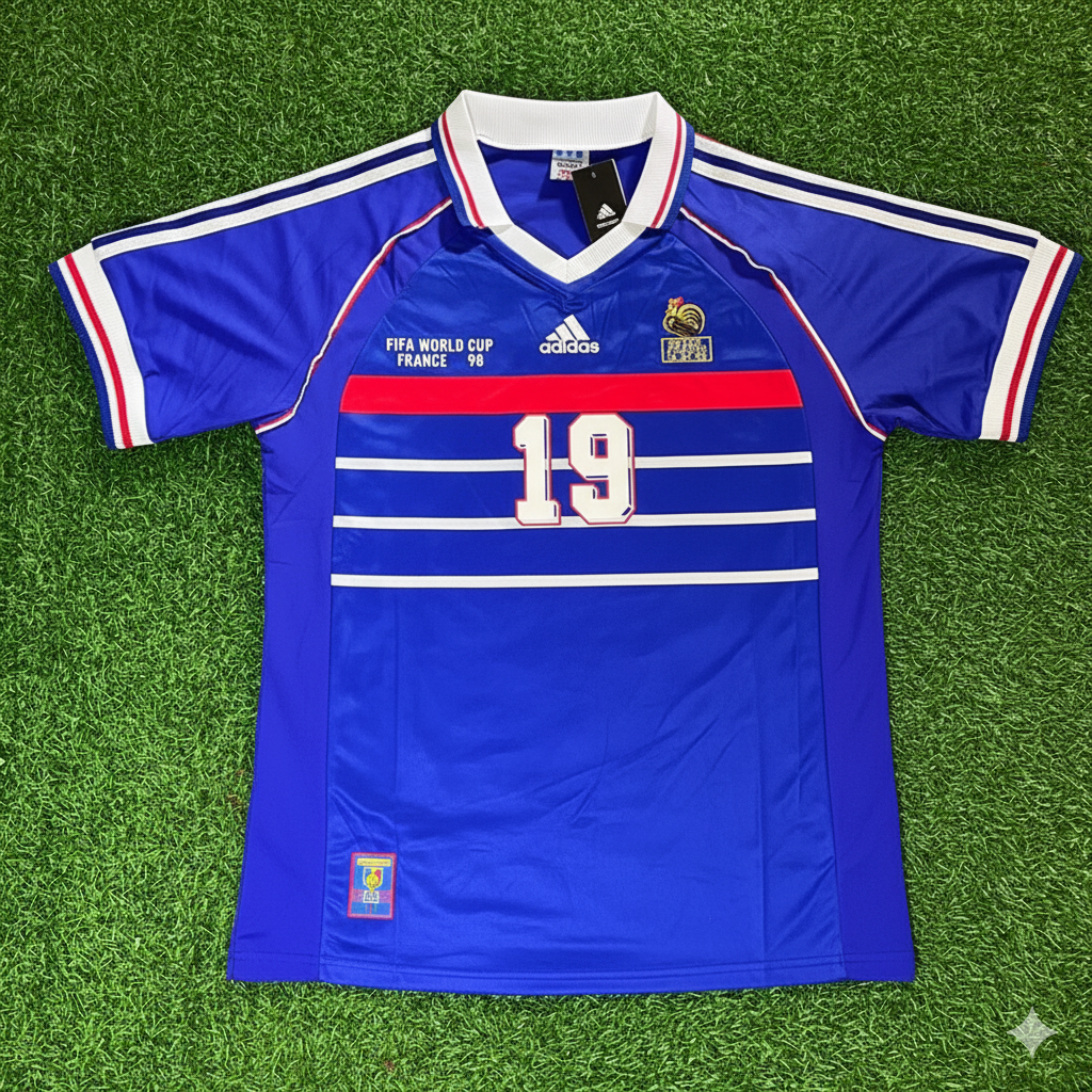 1998 France World Cup Claude Makélélé Retro Football Jersey – Front View