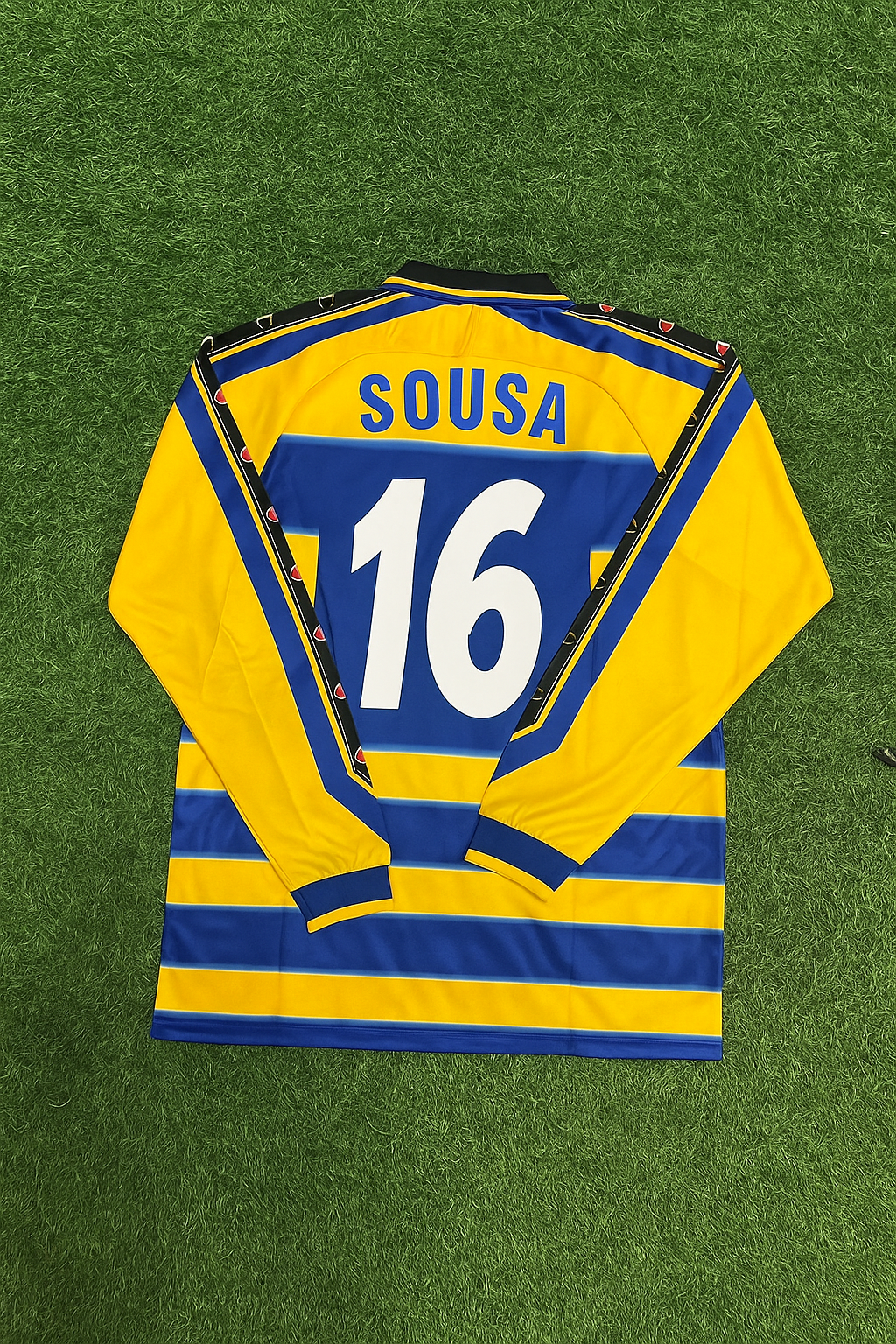 Paulo Sousa Parma 1999/00 Retro Long Sleeve Football Jersey – Back View