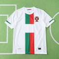 2010 Portugal Season Away White Retro Football Jersey – Back View