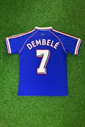 Ousmane Dembele France 1998 World Cup Retro Football Jersey – Back View