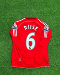 2007/08 John Arne Riise Liverpool Red Retro Football Jersey – Back View
