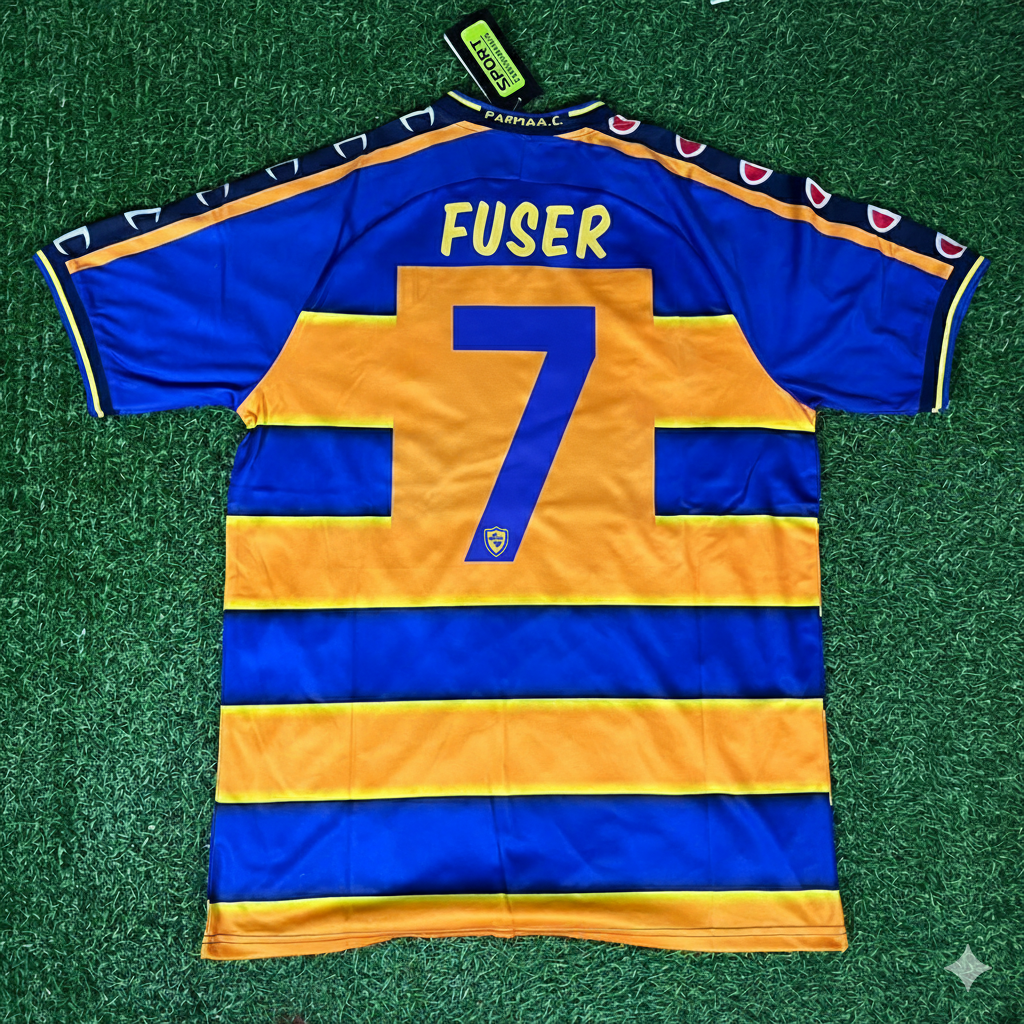 Diego Fuser Parma Calcio 98-99 Retro Football Jersey – Back View