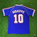 1998 France World Cup Kylian Mbappe Retro Football Jersey – Back View