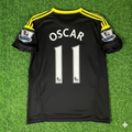 2012 Oscar Chelsea 2013 Black Blue Retro Football Jersey – Back View