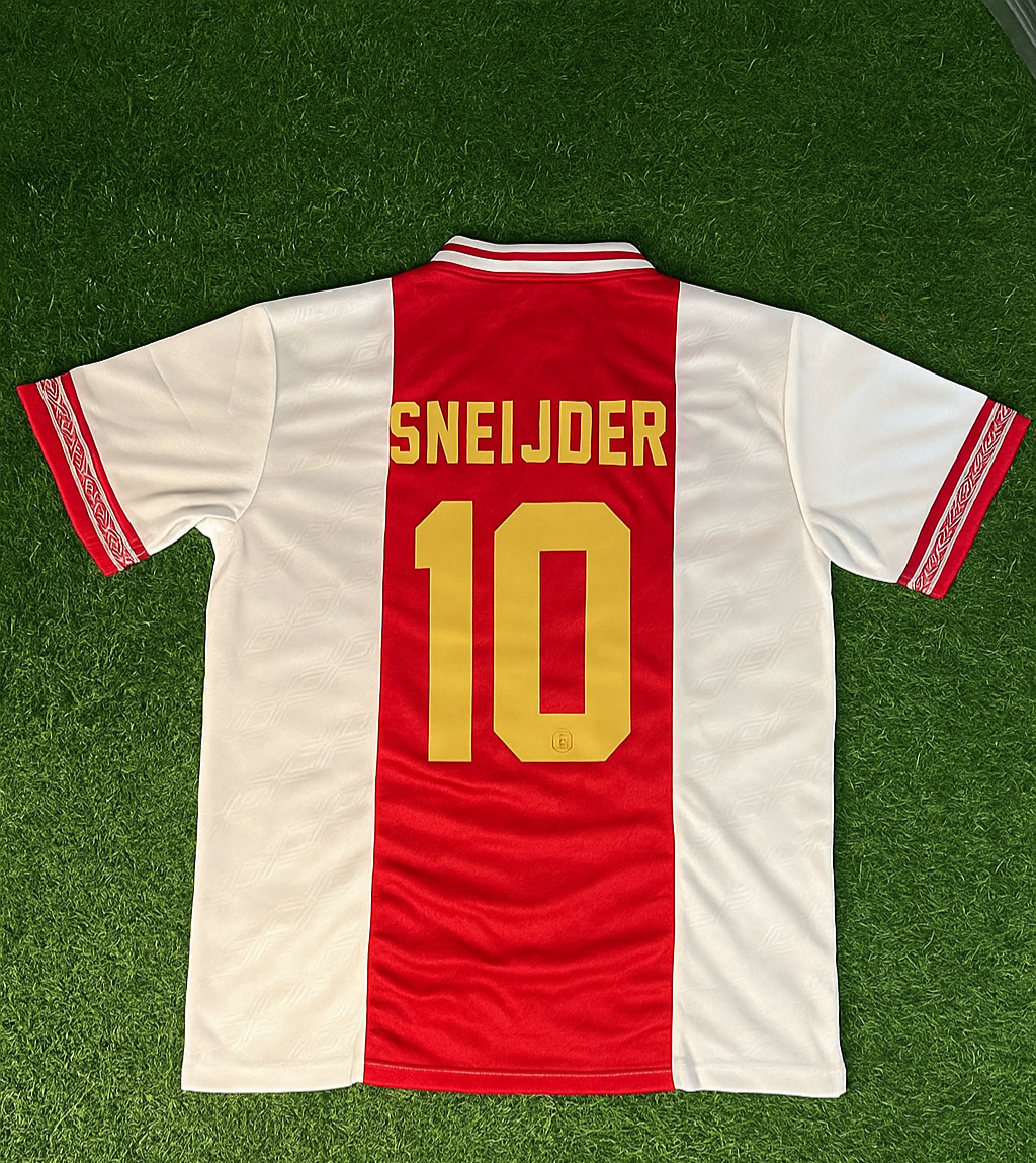 Wesley Sneijder Ajax Retro Golden Printing Jersey – Back View