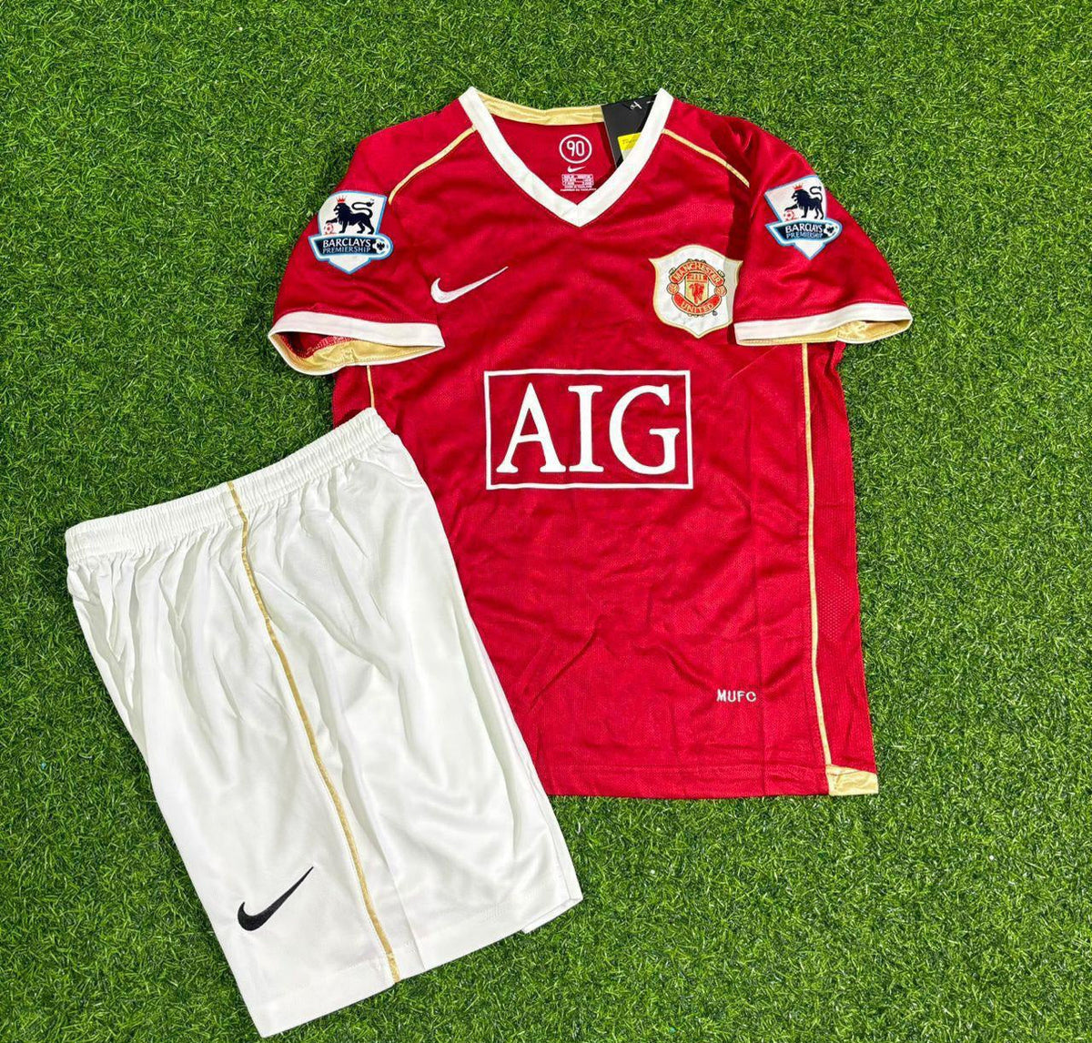 2006/07 Paul Scholes #18 Manchester United Kids Home Football Jersey – Front View