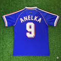 1998 France World Cup Nicolas Anelka Retro Football Jersey – Back View