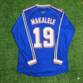 1998 France World Cup Claude Makelele Retro Long Sleeve Football Jersey – Back View