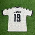 1997/98 Carsten Jancker Bayern Munich Away White Retro Football Jersey Collection – Back View