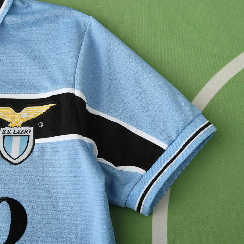 S.S Lazio 98/99 Season Home Blue Retro Football Jersey – Front View