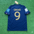 Olivier Giroud France 2022 World Cup Final Retro Jersey – Back View