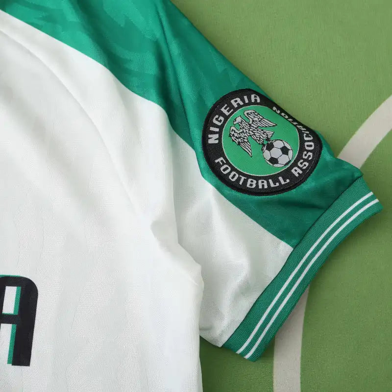 1996 Nigeria Season Away Retro Football Jersey – Detailed View