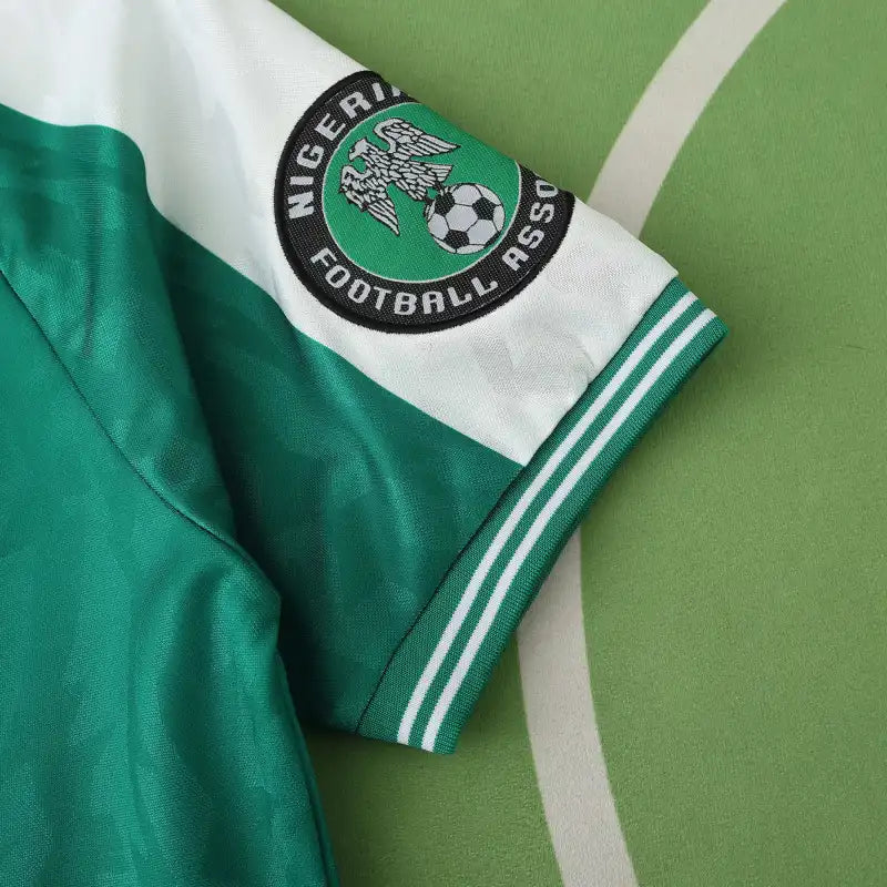 1996 Nigeria Season Home Retro Football Jersey – Front View