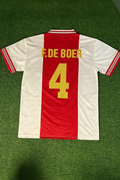Frank de Boer Ajax Retro Golden Printing Jersey – Back View