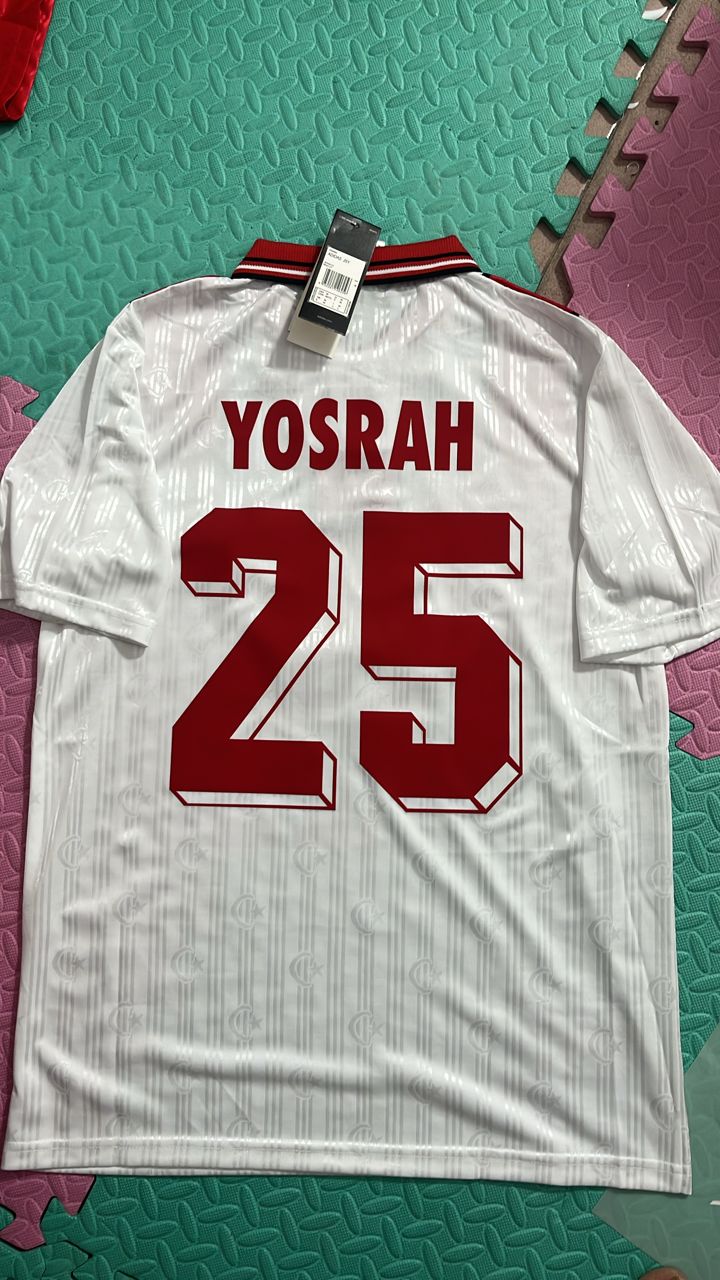 Türkiye Turkey Retro Beyaz Özel Forma Football Jersey – 11