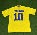 Emil Forsberg Sweden Retro Football Jersey Collection – Back View