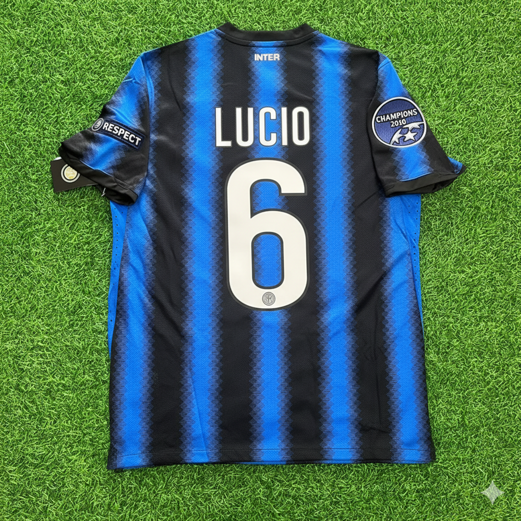 2010 Lucio - Inter 2011 Football Jersey Soccer – Back View