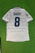 Ludovic Giuly 8 - Barcelona 2004/2005 Blue Garnet Retro Jersey – Back View