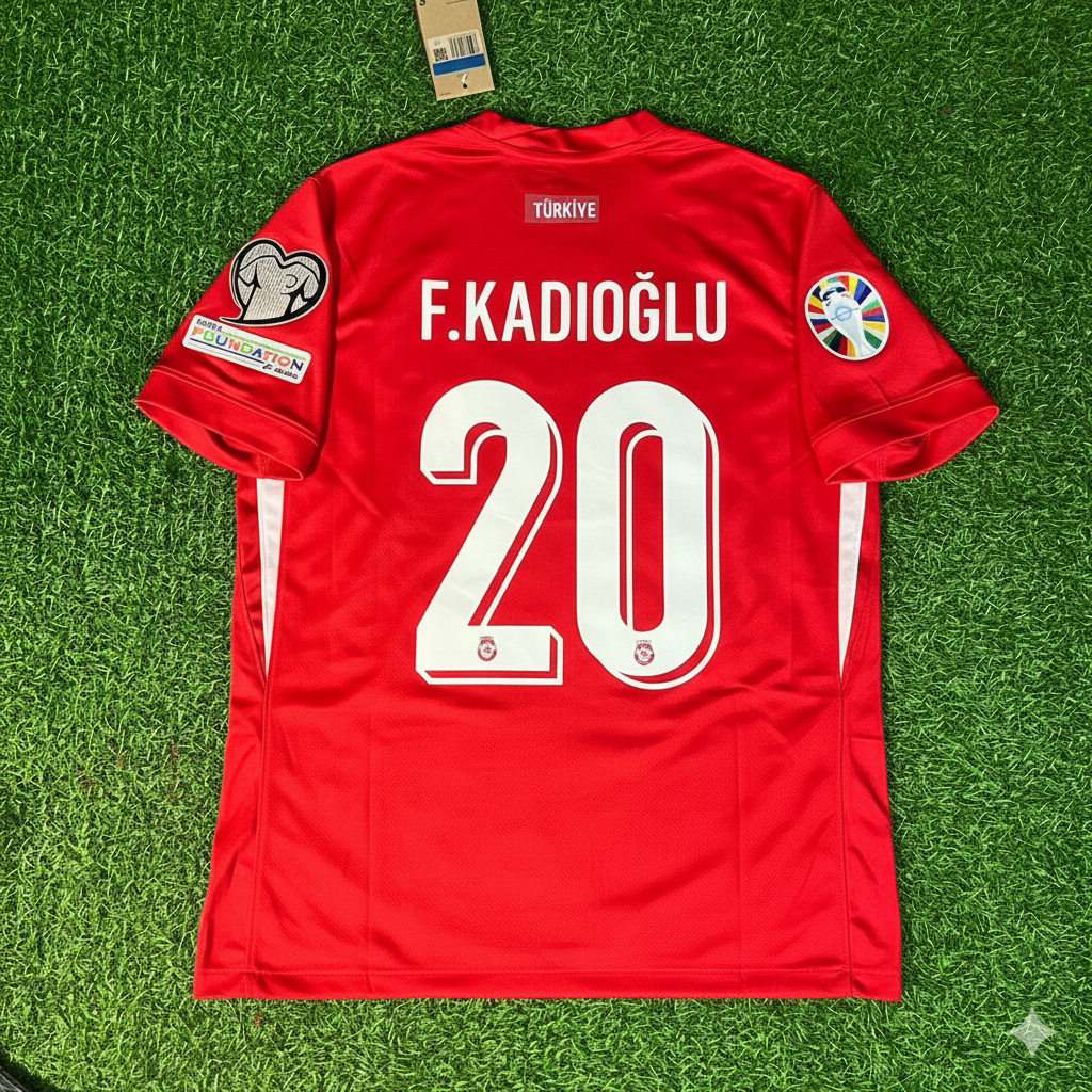 Ferdi Kadıoğlu Turkey Turkiye Football Jersey – Back View