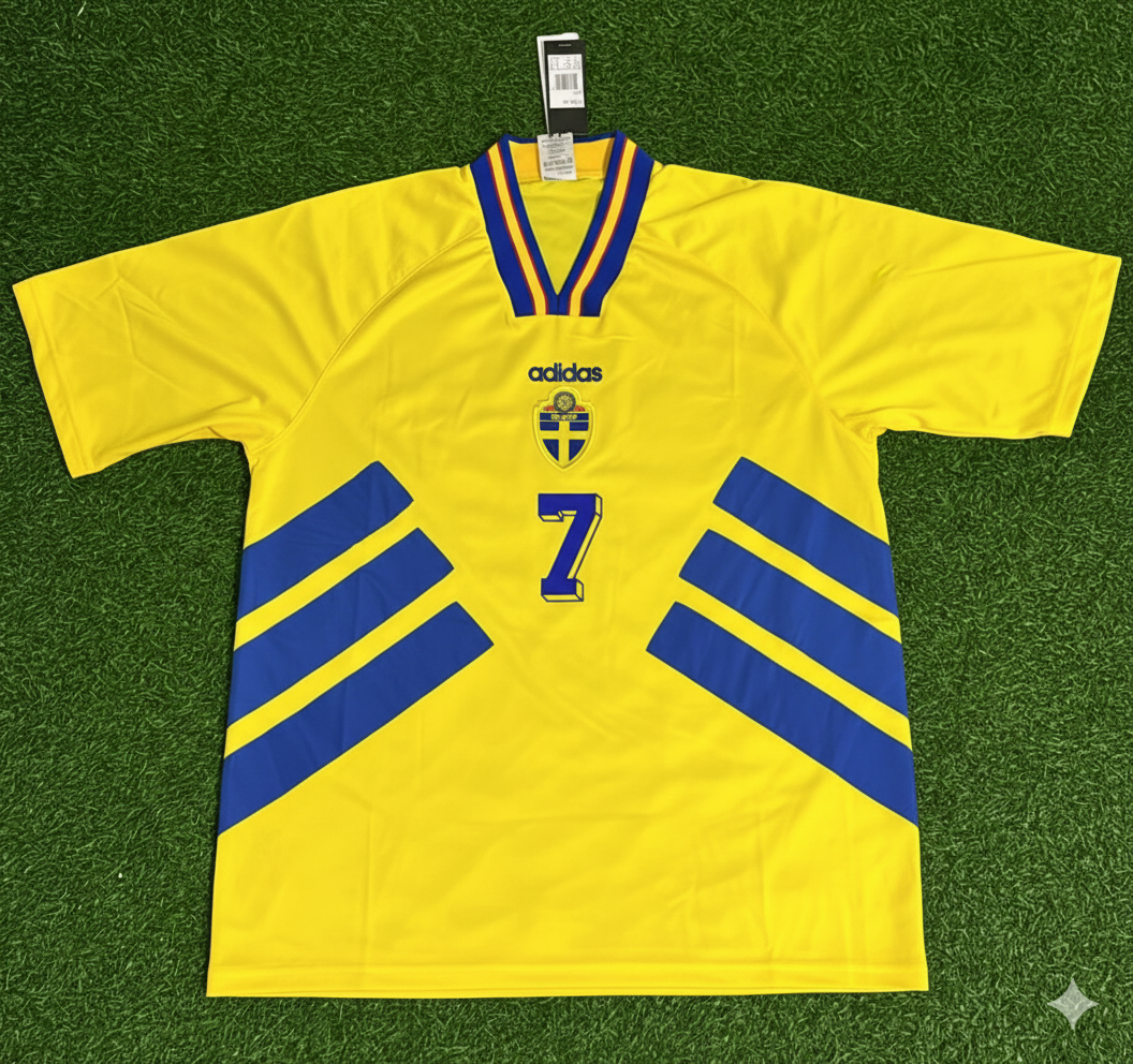Henrik Larsson Sweden Retro Football Jersey Collection – Front View