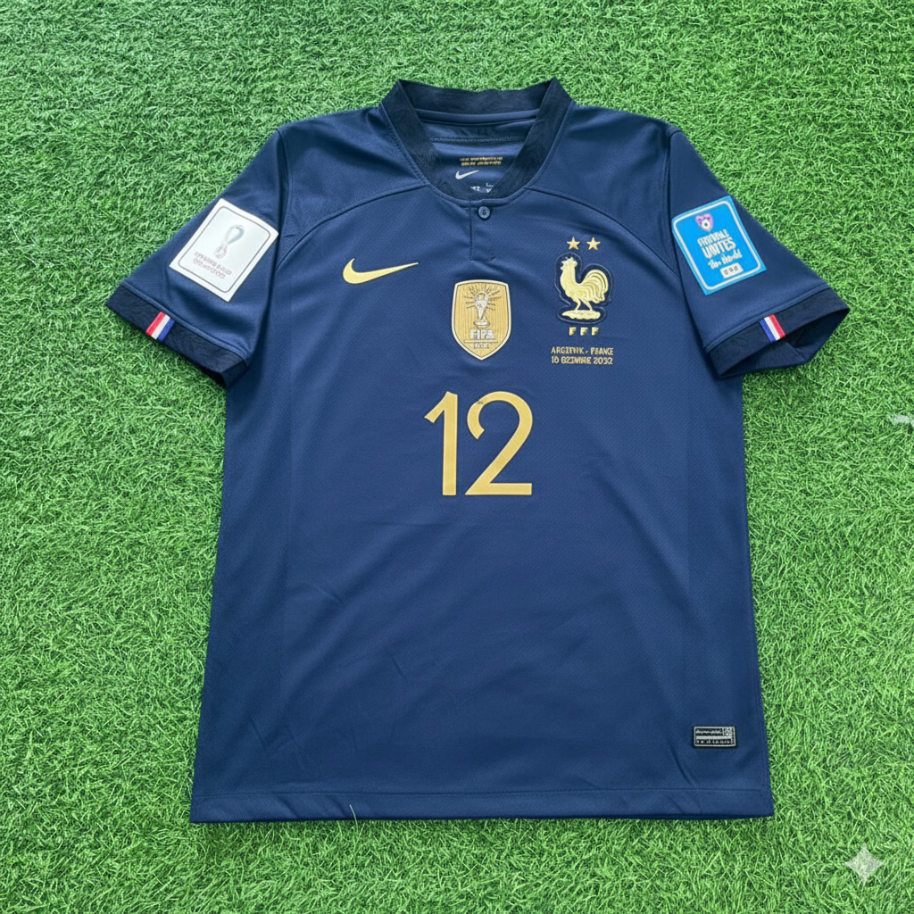 2022 France World Cup Christopher Nkunku Final Retro Football Jersey – Front View