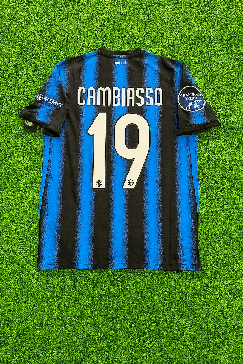 2010 Esteban Cambiasso - Inter 2011 Football Jersey Soccer – Back View