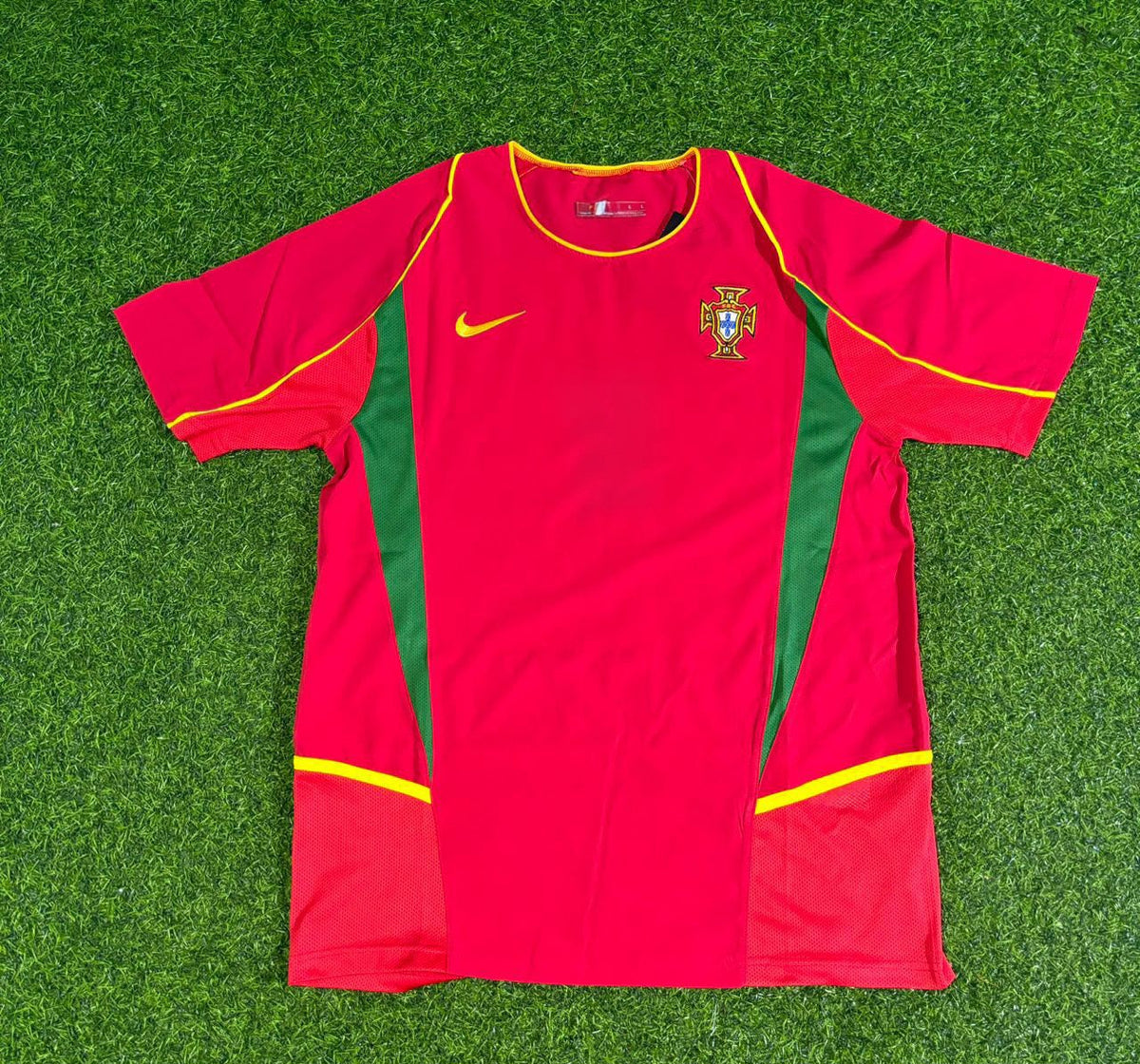 2002 Sérgio Conceição #11 Portugal Retro Home Red Football Jersey – Front View