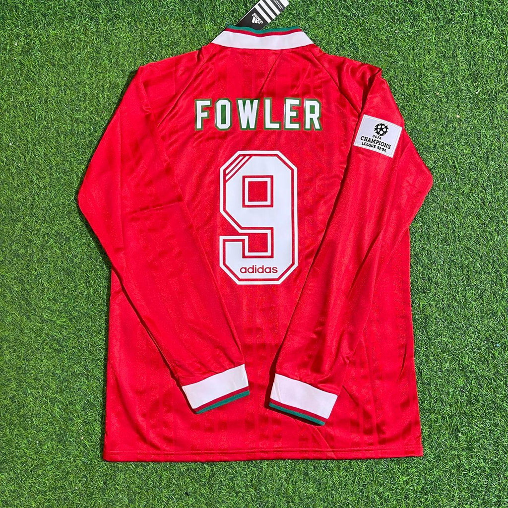 Liverpool Long Sleeve Retro Kit Jersey – Robbie Fowler – Back View