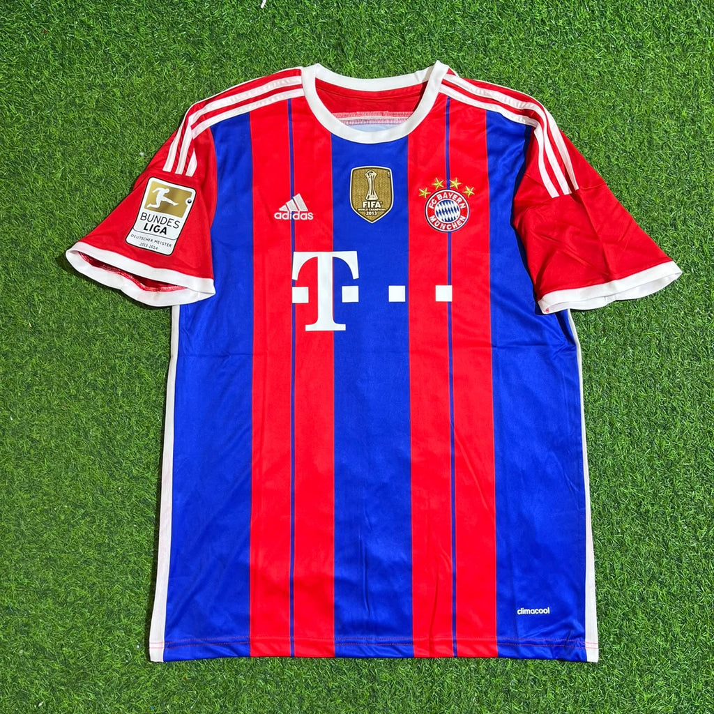 Bayern Munich 2014 2015 Home Retro Patch Jersey – Robert Lewandowski #9 – Front View