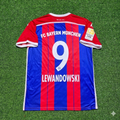 2014 Robert Lewandowski #9 Bayern Munich 2015 Home Retro Patch Football Jersey – Back View