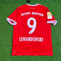 Bayern Munich 2017-2018 Retro Home Jersey – Robert Lewandowski – Back View