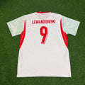 Robert Lewandowski Poland 2026 New Season White Football Jersey – Back View