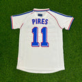 1998 France World Cup Robert Pires Retro Football Jersey – Back View