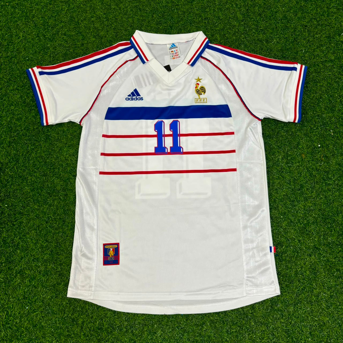 1998 France World Cup Robert Pires Retro Football Jersey – Front View