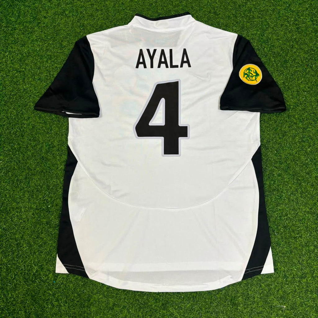 Roberto Ayala Valencia 2004 UEFA Final Retro Jersey – Back View