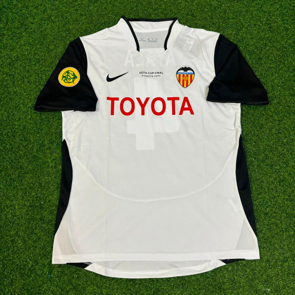 Roberto Ayala Valencia 2004 UEFA Final Retro Jersey – Front View