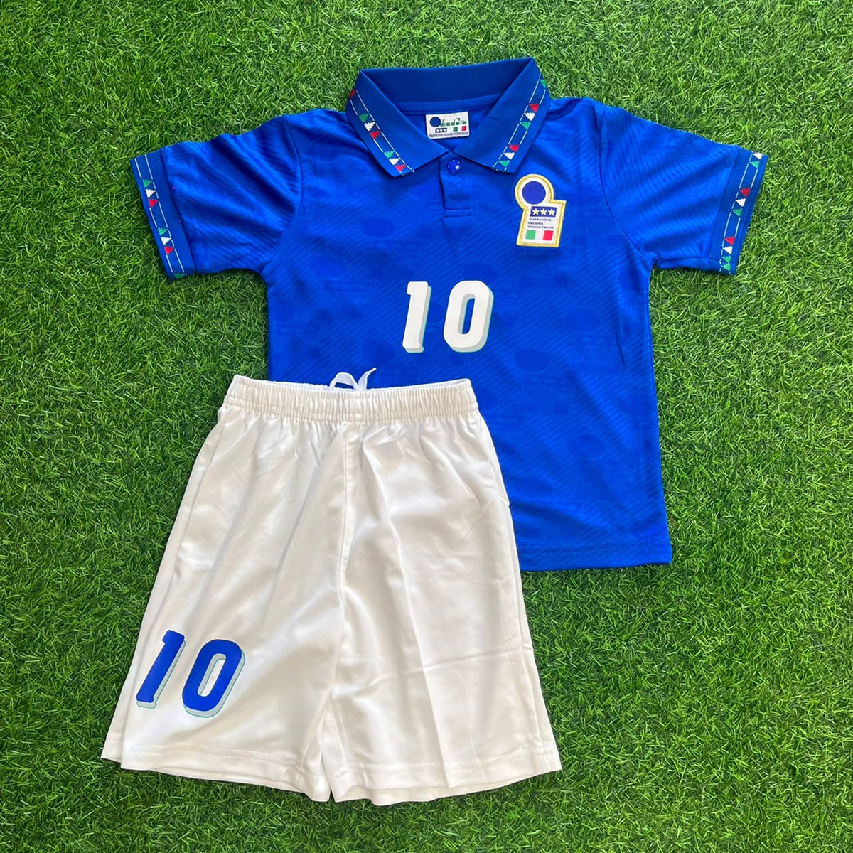 Roberto Baggio Italy 1994 World Cup Retro Kids Football Jersey – 5