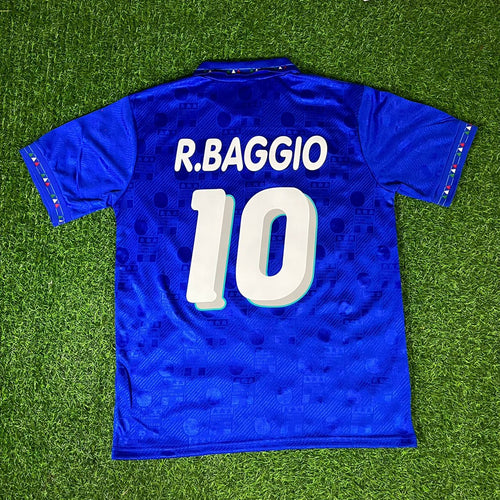 1994 World Cup Roberto Baggio Italy Retro Jersey – Back View