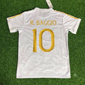 Roberto Baggio - Italy White Anniversary Football Jersey – Back View