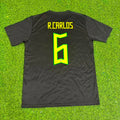 Brazil Black Retro Football Jersey – Roberto Carlos – Back View