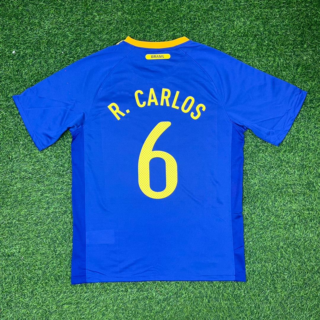 Brazil World Cup Retro Blue Jersey – Roberto Carlos – Back View