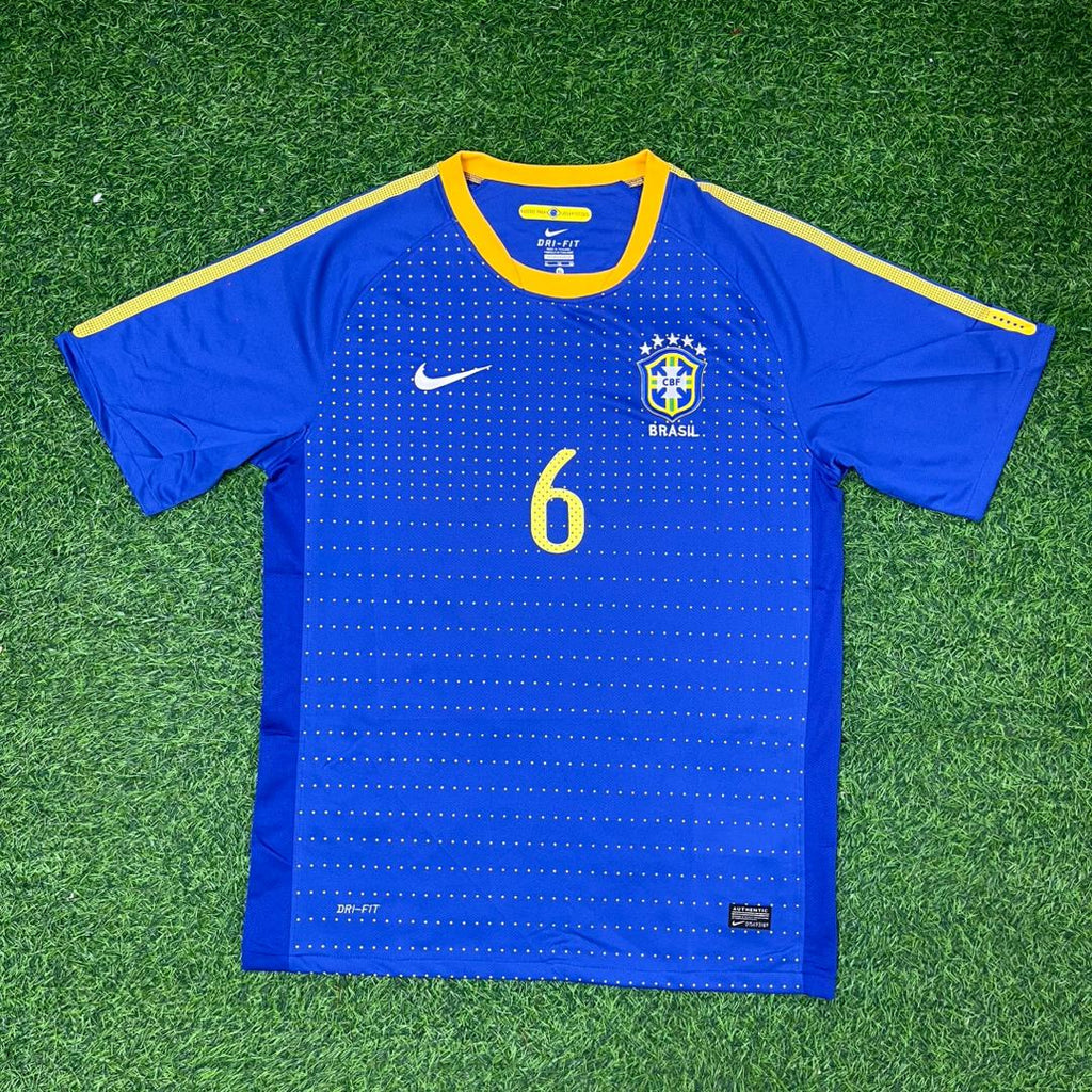 Brazil World Cup Retro Blue Jersey – Roberto Carlos – Front View
