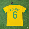 Brazil Retro Football Jersey – Roberto Carlos – Back View