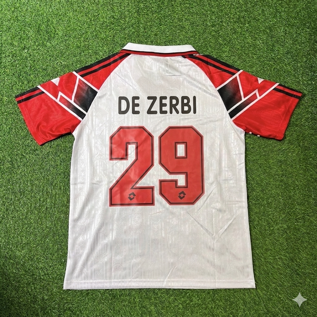 AC Milan 1997 Away Retro Football Jersey – Roberto De Zerbi #29 – Back View